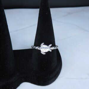 Sterling Silver Turtle Ring